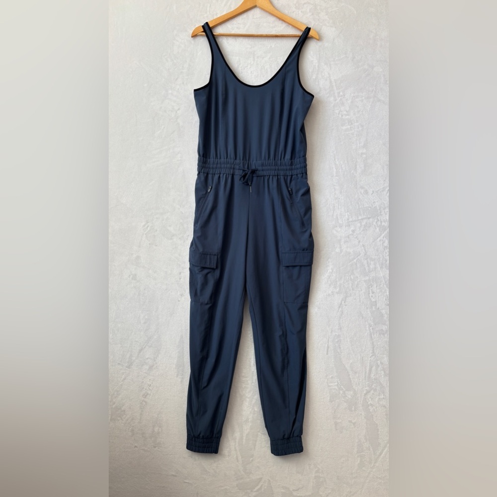 Athleta Womens Blue Unbound Jumpsuit Jogger
Tank Athletic One Piece Size Small